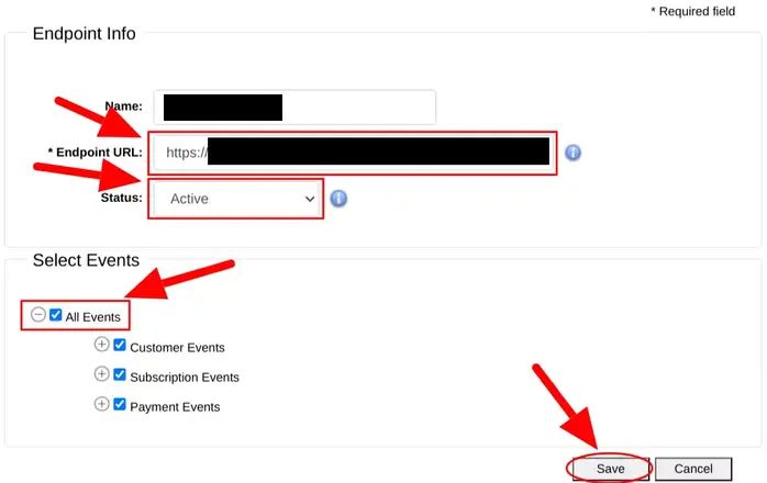 Configuring Authorize.net Endpoint