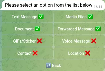 Screenshot of Filters Section: Message Preferences