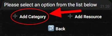 BotSubscription eGoods Add Category Button