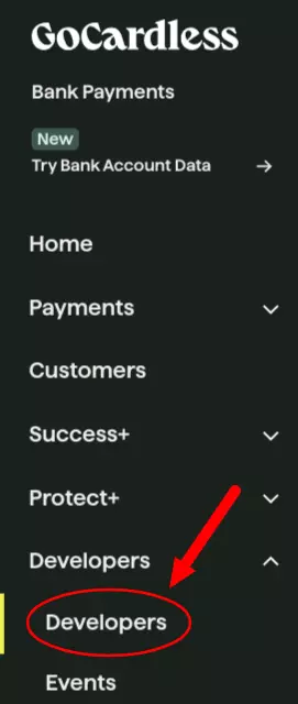 GoCardless Developers Option