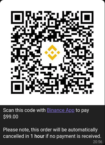 Your users can create new orders and choose to pay with Binance Pay