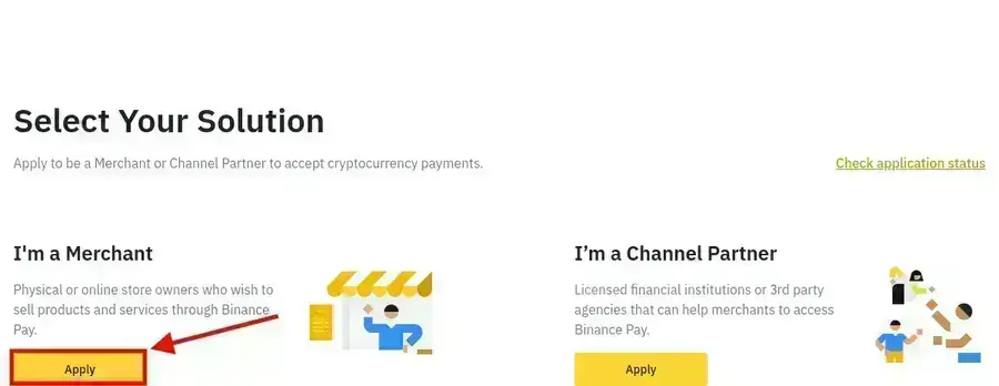 Register as a Binance Pay merchant